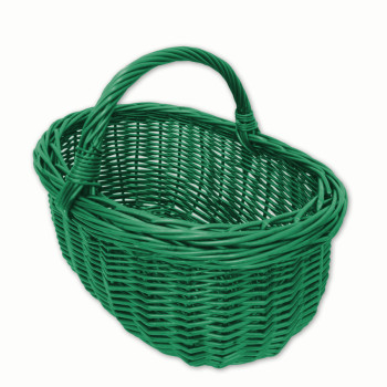 Prútený košík zelený - 633