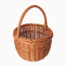 Prútený košík prírodný - okrúhly Ø 30 cm